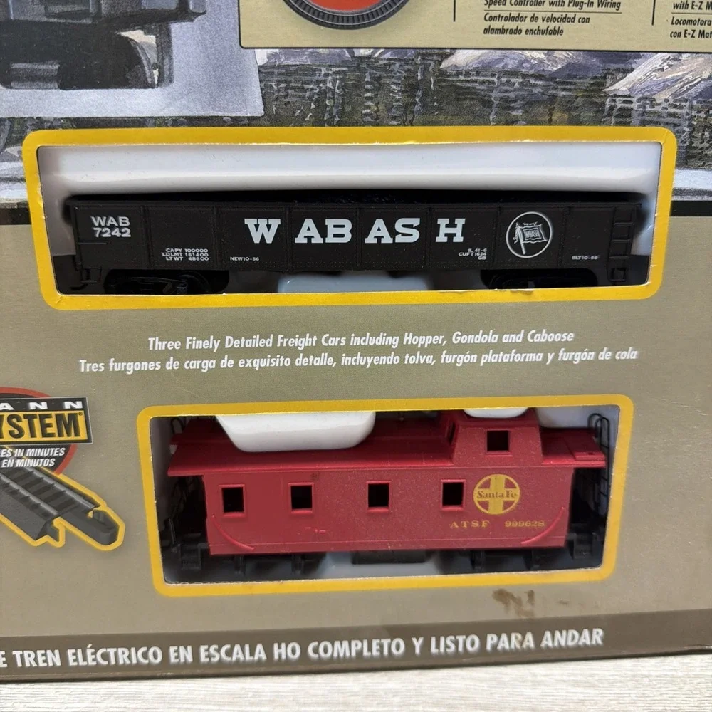 HO Scale Bachmann 647 Santa Fe Flyer Train Set with Steel E-Z Track New/ In Box